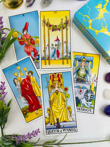 SUNSTELO Tarot Cards with Guide Book - Remastered Original Design Tarot Deck for Beginners and Professional - Fortune Telling Ca