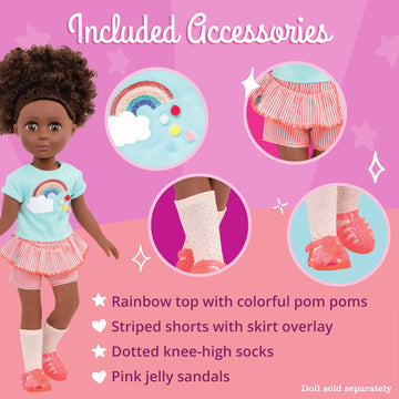 Glitter Girls - Colorful As A Rainbow Summer Outfit -14-Inch Doll Clothes– Toys, Clothes And Accessories For Girls 3-Year-Old And Up