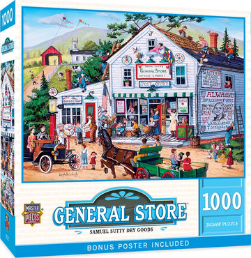 MasterPieces 1000 Piece Jigsaw Puzzle for mature-themeds  Family  Or Youth - Samuel Sutty Dry Goods - 19.25x26.75
