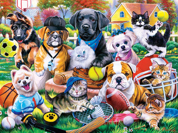 Baby Fanatics MasterPieces 300 Piece EZ Grip Jigsaw Puzzle - Play it Again Sports - 18x24