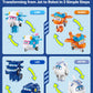 Super Wings 15-Pack Transformer Toys 2 Inch Airplane Robot Mini Action Figures With Real Mobile Wheels For Kids 3 4 5 6 7 8+ Birthday Party Supplies For Preschool Boys And Girls