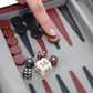 We Games Backgammon Set, Board Games For Adults - Travel Games - Magnetic With Burgundy Leatherette Backgammon Board And Carrying Strap - Travel Backgammon Sets For Adults