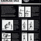SPRI Exercise Dice (6-Sided) - Game for Group Fitness & Exercise Classes - Includes Push Ups, Squats, Lunges, Jumping Jacks, Cru