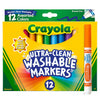 Crayola Broad Line Markers (12ct), Washable Markers for Kids, Arts & Crafts Supplies, Coloring Markers, Gifts for Kids & Toddler