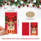 Outus 50 Pieces Christmas Scratch Off Cards Stickers Christmas Hawaii Party Games Vouchers Festive Raffle Tickets Holiday Business Prize Drawings For Kids Adults Families Events Groups (Elk)