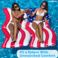 Swimline American Flag Infatable Pool Connector Mattress Set