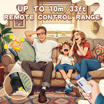 Taabhbu Remote Controlled Fart Machine - Fart Blaster With Remote, 50 Realistic Sounds, Wireless Range Over 10M - Hilarious Pran