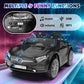 12V Kids Ride On Car With 2.4G Remote Control,Battery Powered Electric Car Ride On Vehicle Double Doors, 5 Point Safety Belt,Led Light (Sc-Black)