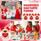 Gejoy 24 Pcs Valentines Day Gifts For Kids Mini Valentines Stuffed Animal Small Plush Keychain With Love Heart Party Favors(Lion
