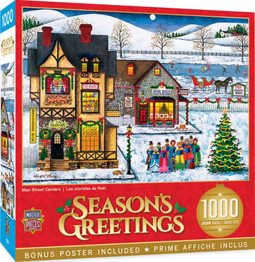 Masterpieces 1000 Piece Christmas Jigsaw Puzzle - Main Street Carolers - 19.25''X26.75''