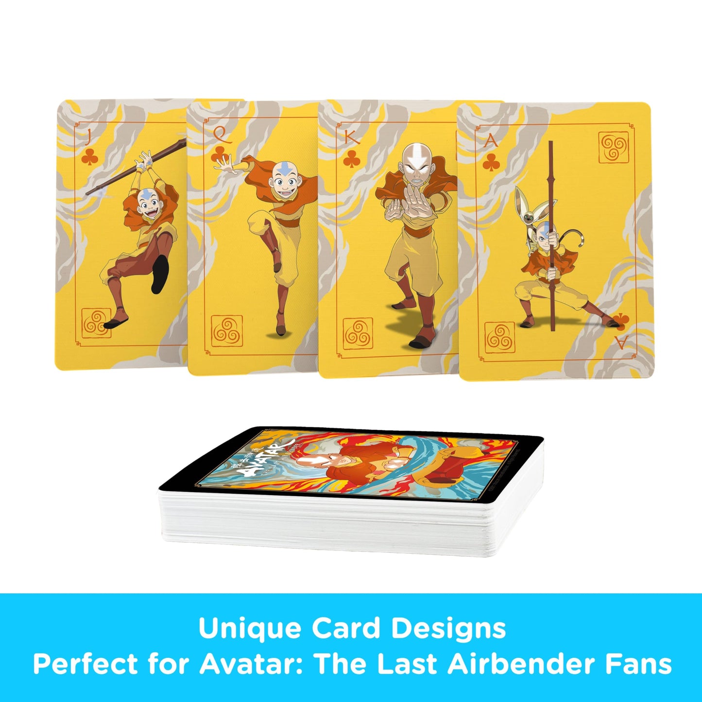 Aquarius Avatar Playing Cards - Avatar: The Last Airbender Shaped Deck Of Cards For Your Favorite Card Games - Officially Licensed The Office Merchandise & Collectibles
