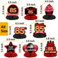 Happy 85Th Birthday Red And Black Table Honeycomb Centerpieces Balloons Theme Decor Table Decorations Table Toppers For Girls Women Princess 85 Years Old Birthday Party Bday Supplies Background Gold