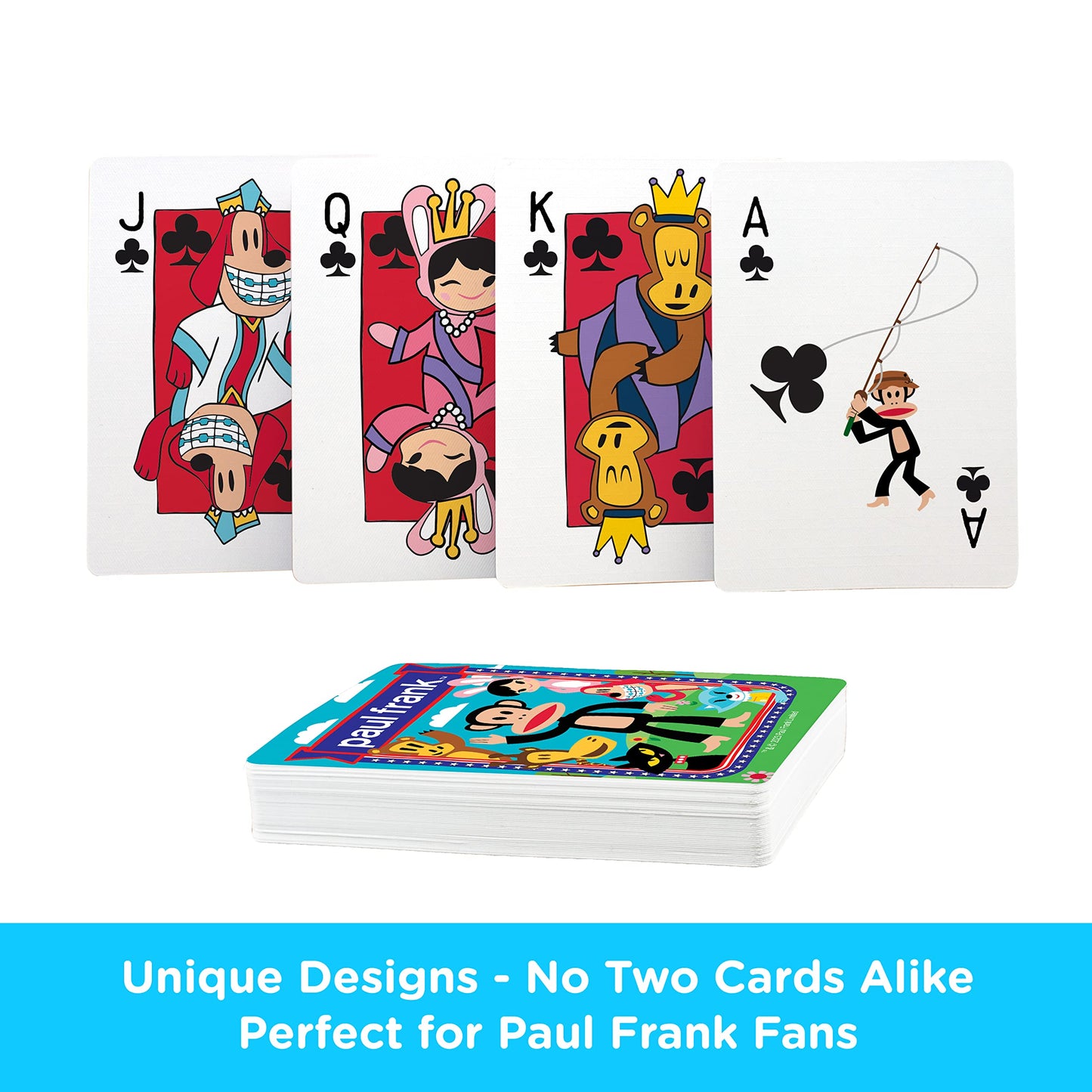 Aquarius Paul Frank Playing Cards - Paul Frank Themed Deck Of Cards For Your Favorite Card Games - Officially Licensed Paul Fran