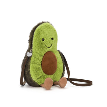 Jellycat Amuseables Avocado Plush Bag, 11.5 Inches | Crossbody And Shoulder Purse | Fun And Unique Handbag