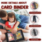 Jumbo Card Binder  HYMENEX 80 Pockets Trading Card Binder with 40 Removable Double Sided Jumbo Cards Sleeves and Zipper for Oversized Cards - Portable & Lightweight 5.4 x 7.5 (Size L)