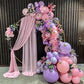 Paready Pink And Purple Balloons, 60 Pcs Pearl Purple Pink Party Balloons 12 Inch Light Pink Purple Latex Balloons Matte Purple