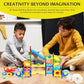 Picassotiles 62 Piece Magnetic Marble Run Pete The Cat Marble Maze Marbles For Kids Race Track Toy Set Sensory Toys For Toddlers