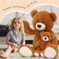 Muiteiur Giant 40' Teddy Bear - Cute Brown Stuffed Mom & Baby Bear Plush Toy - Great For Kids, Baby Showers, Christmas, Valentine'S Day Parties