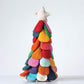 Creative Co-Op Wool Felt Christmas Tree Figurine, 15', Multicolor