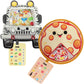 Bizyboo - The Original Seek & Find Plush - Hidden Object Search Problem Solving Educational Matching Game For Kids 2 And Up - 2 Pack (Cruz & Papa Pizza)
