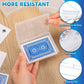 Vicenpal 120 Pcs Playing Card Box Trading Card Case Clear Card Deck Cases Card Storage Organizer Plastic Playing Card Case For B
