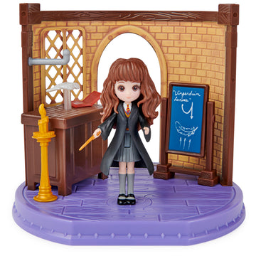 Wizarding World Harry Potter  Magical Minis Charms Classroom with limited availability Hermione Granger Figure and Accessories  Kids Toys for Ages 5 and up