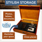 WE Games Wooden Treasure Box with Brass Latch, Light Cherry Finish, Model 90011, Redwood