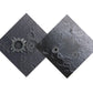 Feleph Space Moon Baseplate 10X10 Inches Classic Building Blocks Base Plate Gray Compatible With Major Brands - 2Pcs