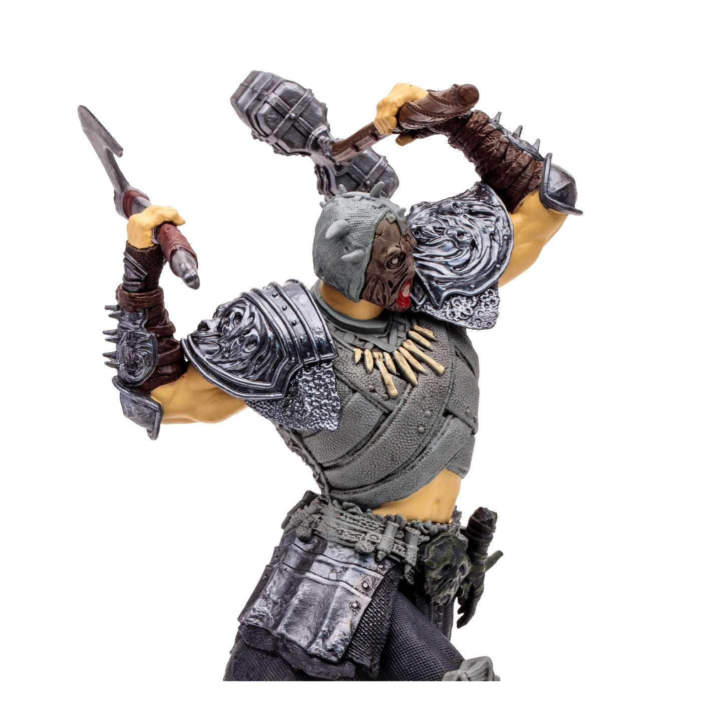 McFarlane Toys Diablo IV Barbarian 6-Inch 1:12 Scale Action Figure with Interchangeable Head  4   Display Base  and Mystery Weapon (Epic)
