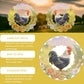 Newvees Rooster Metal Wind Spinners - Chicken Gifts For Women Mom Grandma Wife, Hanging Cock Wind Spinner For Outdoor & Indoor D