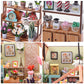 Gudoqi Diy Miniature Dollhouse Kit, Tiny House Kit With Furniture, Miniature House Kit 1:24 Scale, Handmade Gift For Birthday Christmas Day, Jenny Greenhouse Flower Shop