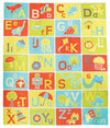 Pacific Play Tents 96000 Kids A-B-C Learning And Fun Mat For Bedroom, Playroom, Or Classroom, 48'' X 58'', Yellow