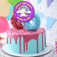 Yellow Nuts Personalised Cake Topper For Birthday Cartoon Unicorn Theme Kids Boys Girls 1St Birthday Anniversary Props Cake Deco