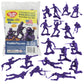 Tim Mee Toy Plastic Army Men - 48pc Purple Toy Soldier Figures - Made in USA, Model TM-67702