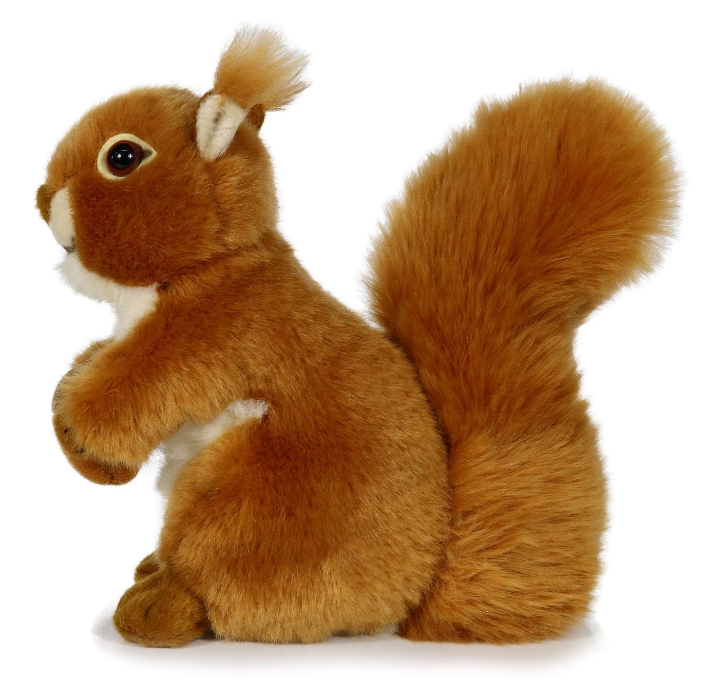 Ice King Bear Reaistic Red Squirrel Stuffed Animal Plush Toy (With Nut)