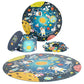 boppi Space Round Jigsaw Puzzle - 150 Pieces Solar System for Kids 5-8 Years - 58cm Diameter, 100% Recycled Card