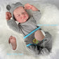 Fockof Realistic Reborn Baby Dolls Reborn Baby Boy-17-Inch Lifelike Newborn Baby Dolls Vinyl Full Body Realistic Baby Doll Real Baby Doll Gift For Kids Age 3 + (Blue)