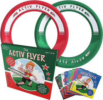 Activ Life Kids Flying Rings, 2 Pack, Outdoor Toys for Kids, for Boys and Girls Ages 3-12, Outside Sports