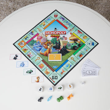 Hasbro Gaming Monopoly Junior Board Game For Kids Ages 5 And Up, 2-4 Players, Family Games