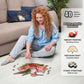 Glorious Hummingbird - 350 Piece Wooden Puzzles for mature-themeds - 17.7 x 14.9 in - Extra-Thick 5 mm Wood Puzzle  Hand-Drawn Pieces  Bird-Shaped Mosaic Design - enhanced Gift for Puzzle Lovers by LEOGOR