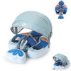 Upgraded Baby Pool Float Mambobaby Float with Canopy, Non-Inflatable Baby Floats for 3-24 Months, No Flip Over Swim Trainer for 