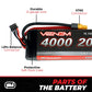 Venom 20C 3S 4000mAh 11.1V LiPo Battery with Universal Plug (Compatible for EC3/Deans/Tamiya)