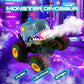 DYODYORC Remote Control Car, 2.4Ghz All Terrain Dinosaur Monster Truck Toys, RC Truck with Spay, Music, 360 Stunt Capable, All I
