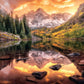 Buffalo Games - Joshua Snow - Maroon Lake Reflections - 2000 Piece Jigsaw Puzzle For Adults Challenging Puzzle Perfect For Game Nights - Finished Size Is 38.50 X 26.50