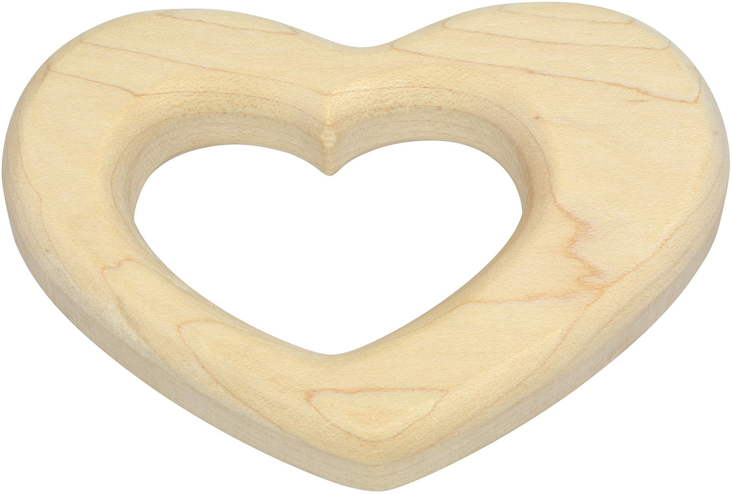 Heart Shaped Maple Teether - Made In Usa