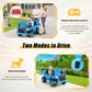 Hikole Kids Ride on Dump Truck with Remote Control, 12V 4WD Power Car Wheel with Dump Bed, Shovel, Bluetooth, Music Player, Ride