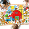 Gatherfun Farm Animal Party Giant Coloring Poster - 31.5X 72 Inches - Versatile Classroom Wall D  Cor & Birthday Activity - Farm