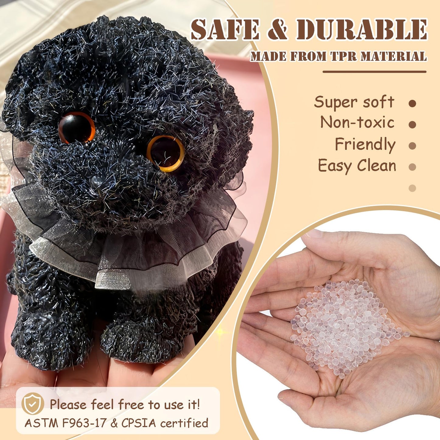 Big taba Squishy Dog  Handmade Squishy Dog Stress Relief Toy for mature-themed/Kids  Cute & Soft Teddy Dog Design  Perfect Squeeze Toys Gift for Relaxation and Fun