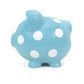 Child To Cherish Ceramic Polka Dot Piggy Bank, Blue