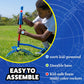 Stomp Rocket Jr Multi-Color Rocket Launcher For Kids, 8 Rockets - Fun Outdoor Kids Gifts For Boys & Girls - Stem Toy Foam Blaste